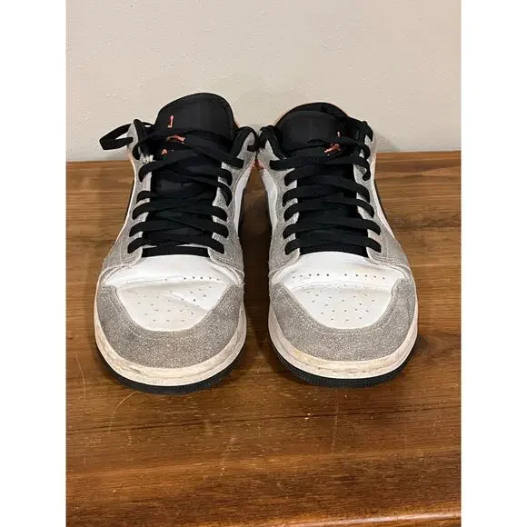 Air Jordan 1 Low SE Flight Club Men’s Size 9 Black Grey Suede Athletic Sneakers - Picture 6 of 11